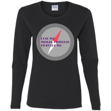 "Moral Compass" - G540L Ladies' Cotton LS T-Shirt