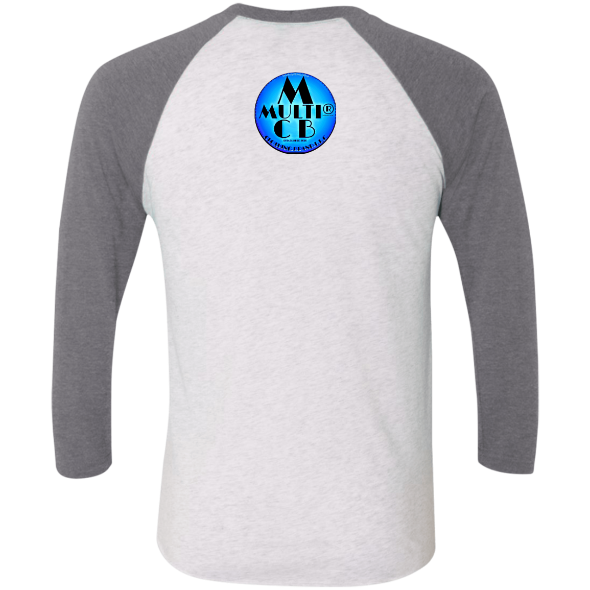 Multi Clothing Brand L.L.C - True Colors - Men's Tri-Blend 3/4 Sleeve Raglan T-Shirt CustomCat