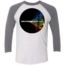 "Multi Clothing Brand L.L.C - True Colors" - Men's NL6051 Tri-Blend 3/4 Sleeve Raglan T-Shirt