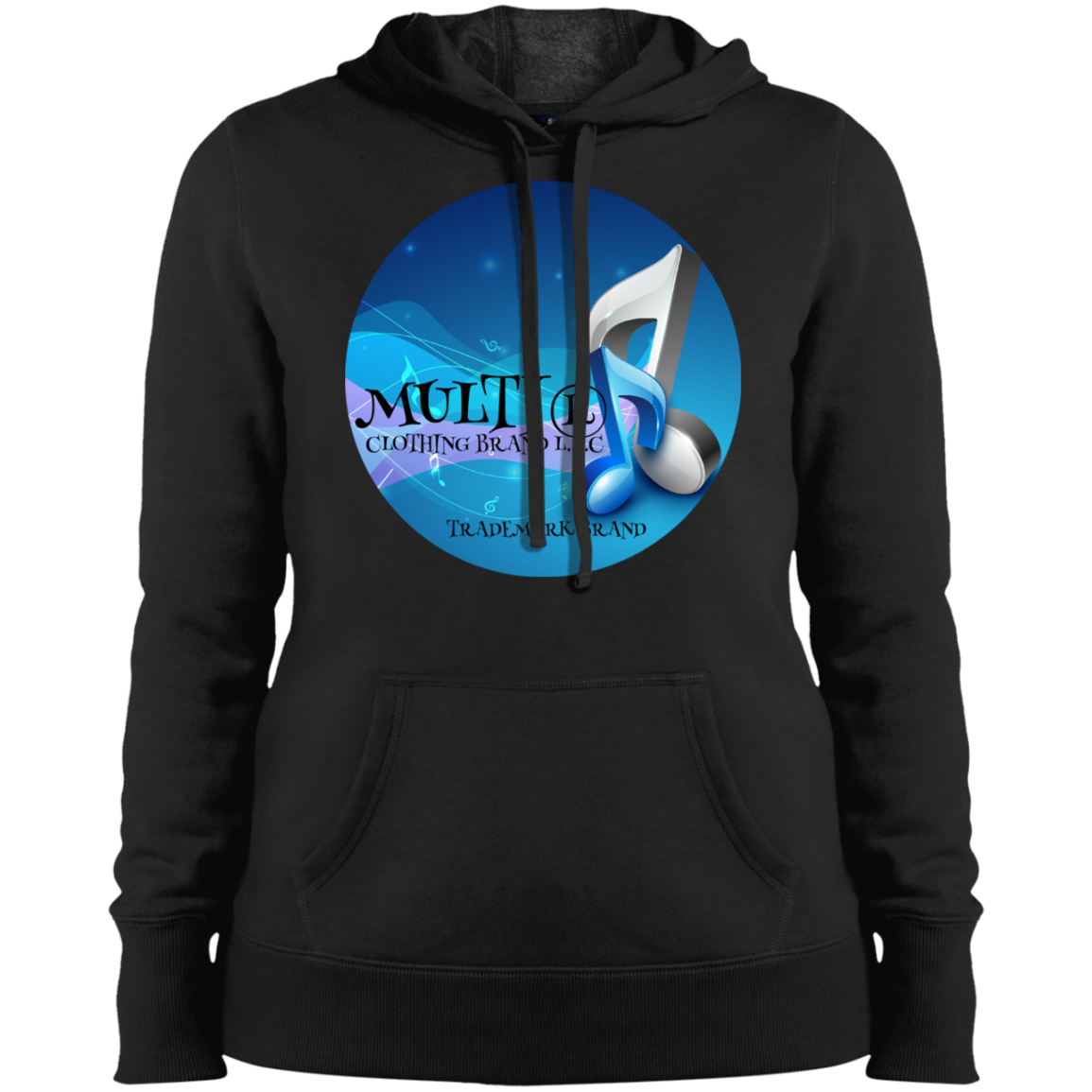 Multi Clothing Brand L.L.C - Music - Ladies' Pullover Hooded Sweatshirt CustomCat