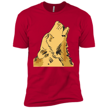 "Wolf Howling" - NL3310 Boys' Cotton T-Shirt