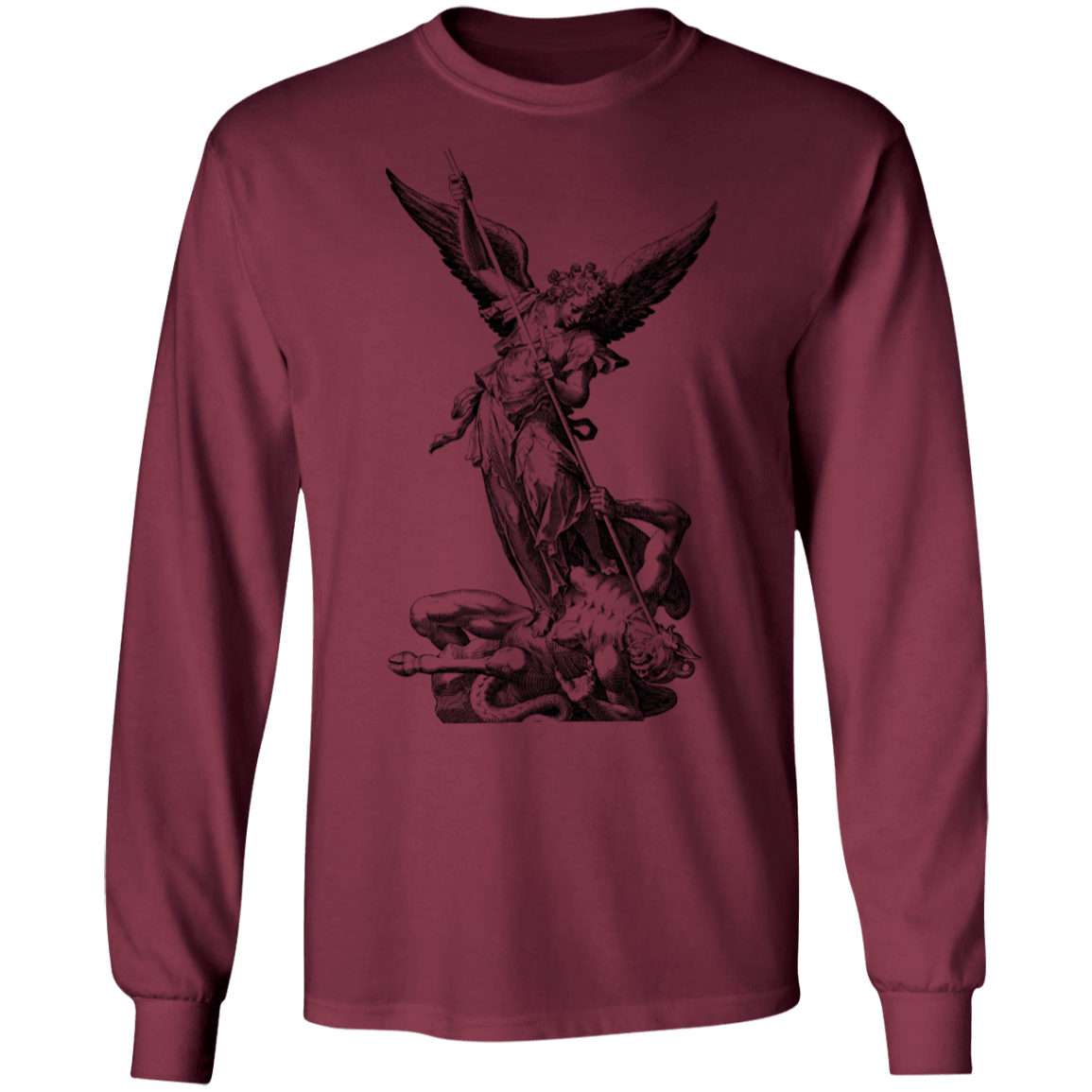 St. Michael - Men's LS Ultra Cotton T-Shirt CustomCat