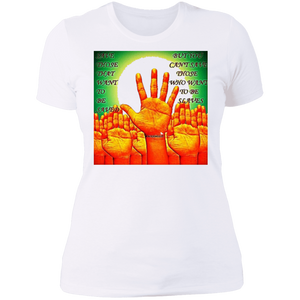 Save Those That Want To Be Saved - Ladies' Boyfriend T-Shirt CustomCat
