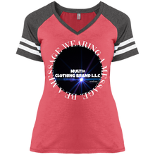 "Multi Clothing Brand L.L.C - Be a Message Wearing a Message" - DM476 Ladies' Game V-Neck T-Shirt