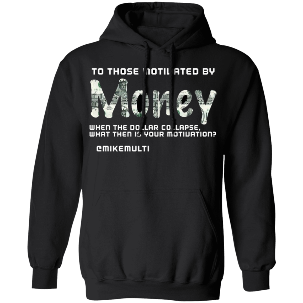 Money - Men's Pullover Hoodie CustomCat