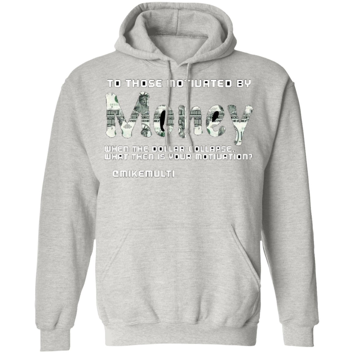 Money - Men's Pullover Hoodie CustomCat