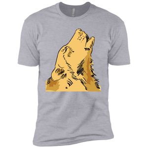 "Wolf Howling" - NL3310 Boys' Cotton T-Shirt