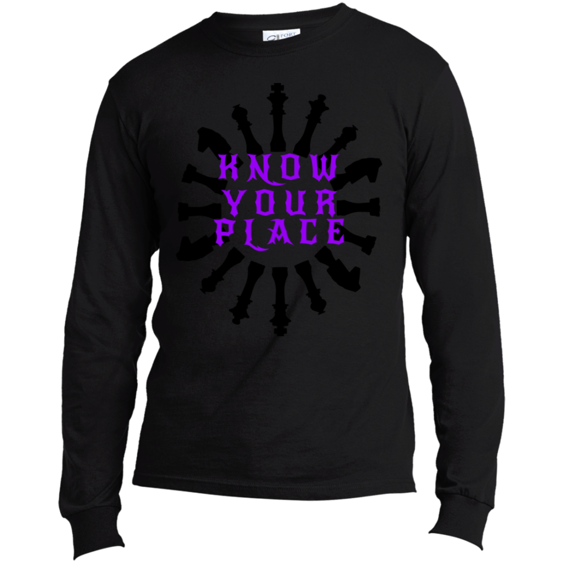 Know Your Place - Men's Long Sleeve Made in the US T-Shirt CustomCat