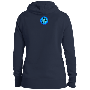 "Woman Wolf" - LST254 Ladies' Pullover Hooded Sweatshirt