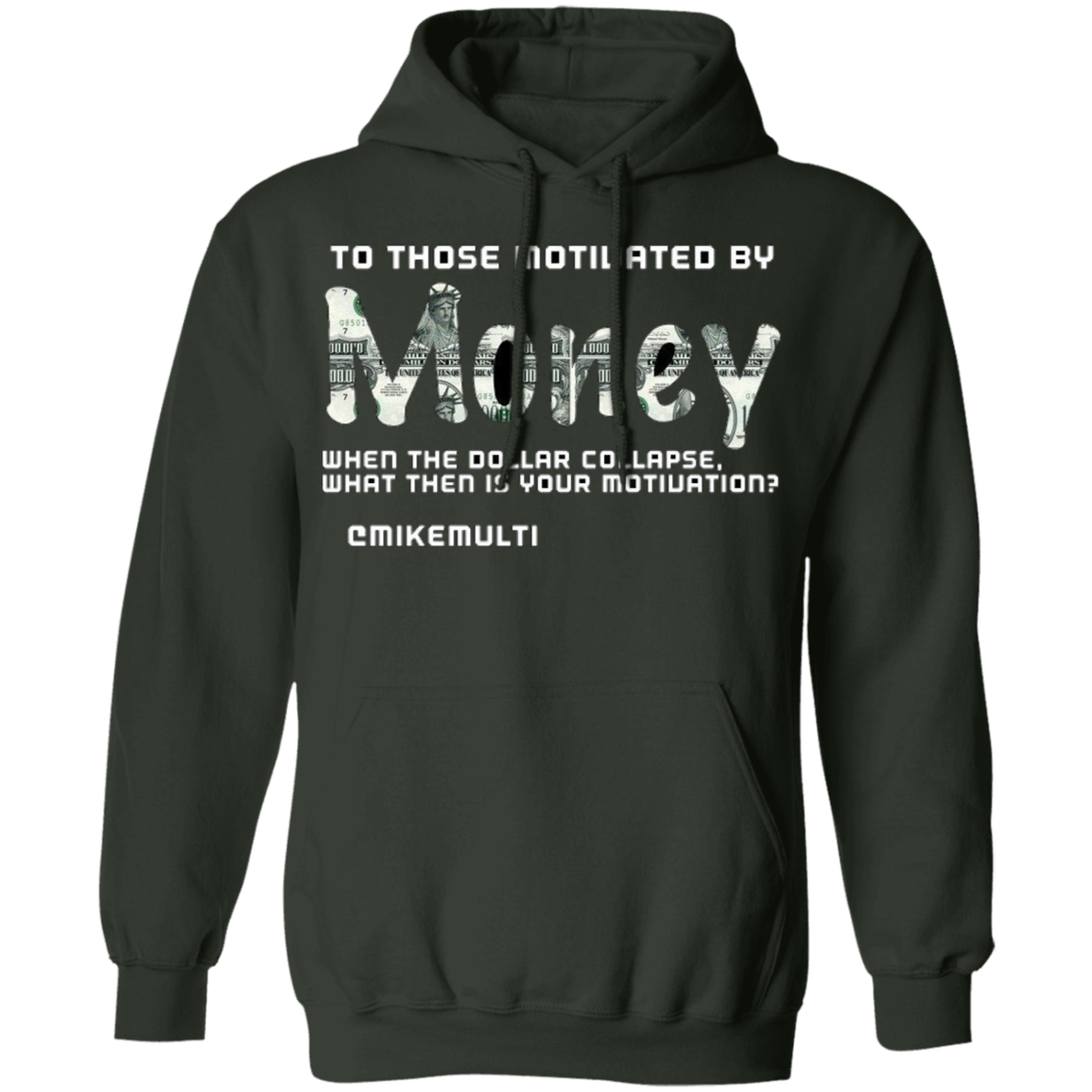 Money - Men's Pullover Hoodie CustomCat