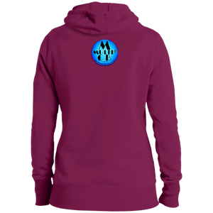 "Multi Clothing Brand L.L.C - Purple Ocean" - LST254 Ladies' Pullover Hooded Sweatshirt