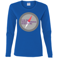 "Moral Compass" - G540L Ladies' Cotton LS T-Shirt