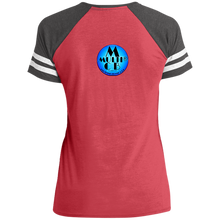 "Multi Clothing Brand L.L.C - Be a Message Wearing a Message" - DM476 Ladies' Game V-Neck T-Shirt