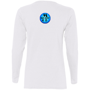 "Multi Clothing Brand L.L.C - B.A.M.W.A.M - Abstract" -G540L Ladies' Cotton LS T-Shirt