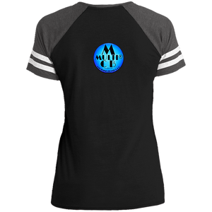 "Multi Clothing Brand L.L.C - Be a Message Wearing a Message" - DM476 Ladies' Game V-Neck T-Shirt