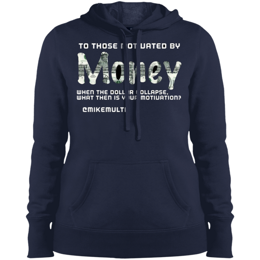Money - Ladies' Pullover Hooded Sweatshirt CustomCat