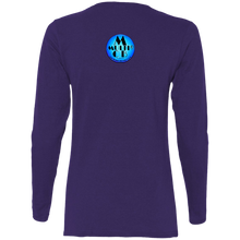 "Multi Clothing Brand L.L.C - B.A.M.W.A.M - Abstract" -G540L Ladies' Cotton LS T-Shirt