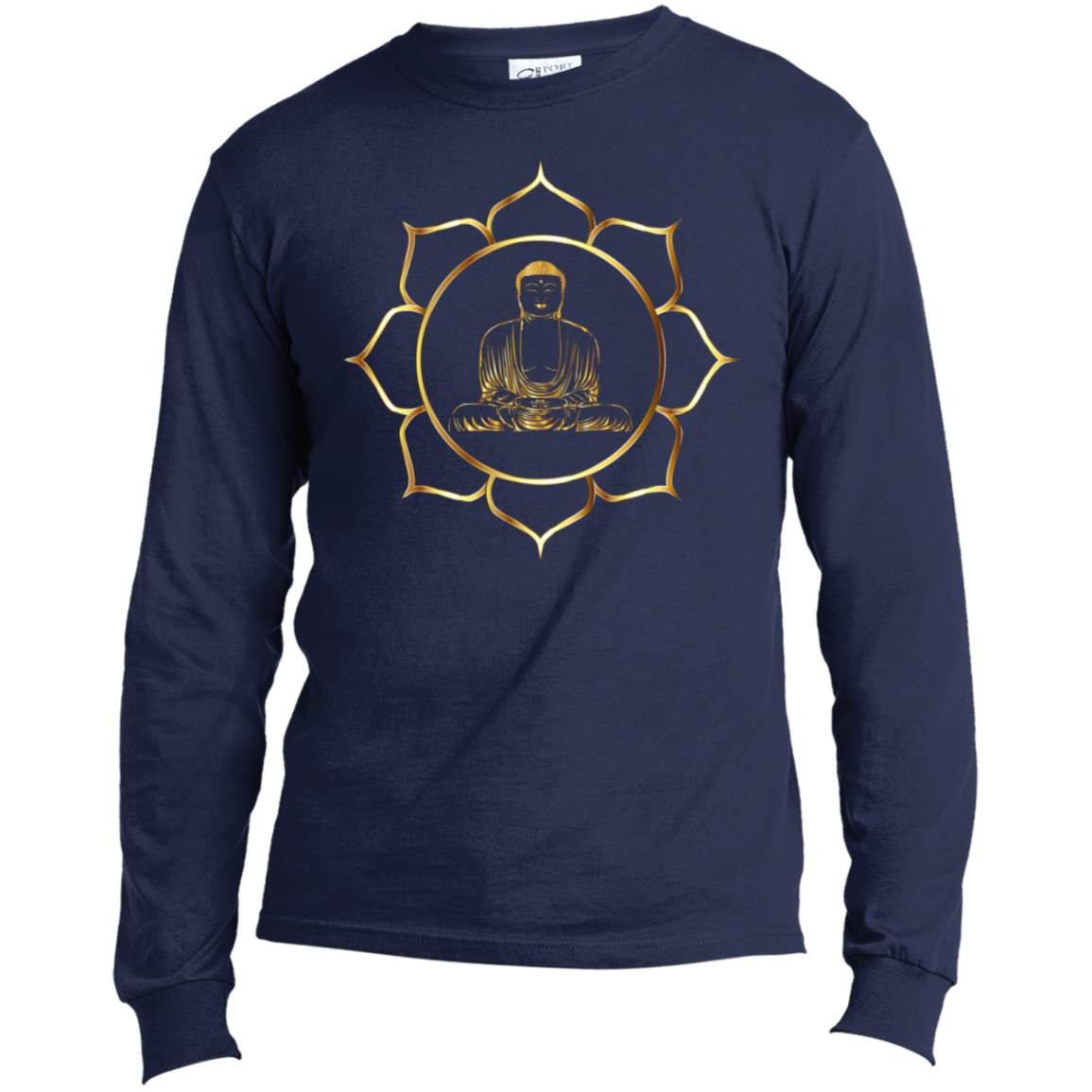 The Buddha - Men's Long Sleeve Made in the US T-Shirt CustomCat