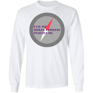 Moral Compass - Men's LS Ultra Cotton T-Shirt CustomCat
