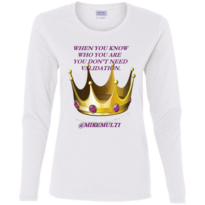 "Validation" - G540L Ladies' Cotton LS T-Shirt
