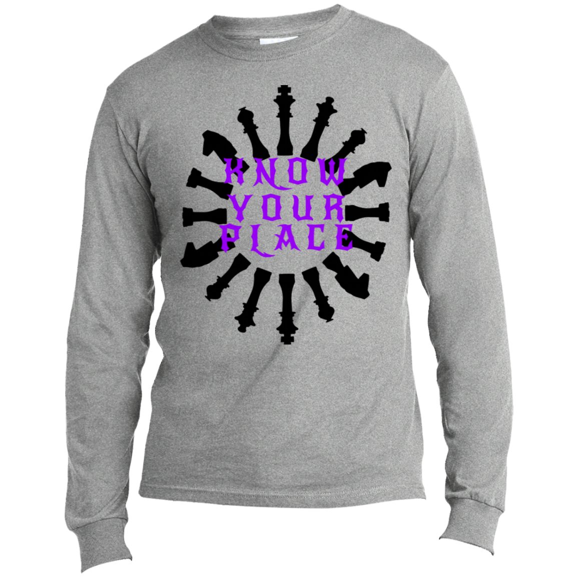 Know Your Place - Men's Long Sleeve Made in the US T-Shirt CustomCat