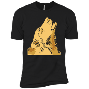 "Wolf Howling" - NL3310 Boys' Cotton T-Shirt