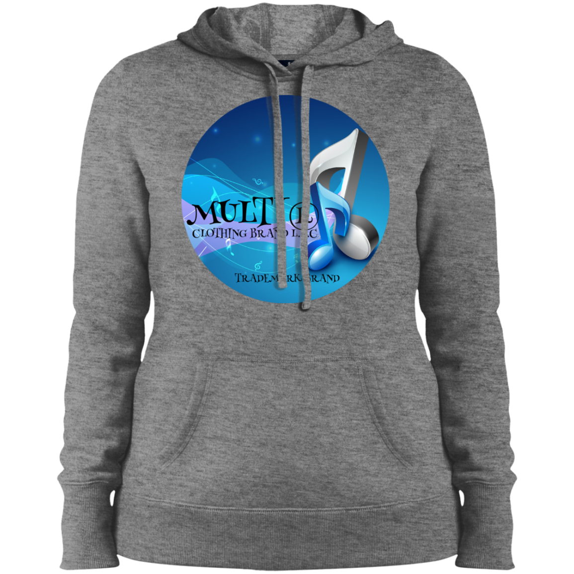 Multi Clothing Brand L.L.C - Music - Ladies' Pullover Hooded Sweatshirt CustomCat