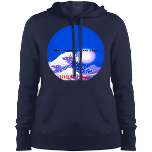 "Multi Clothing Brand L.L.C - Purple Ocean" - LST254 Ladies' Pullover Hooded Sweatshirt