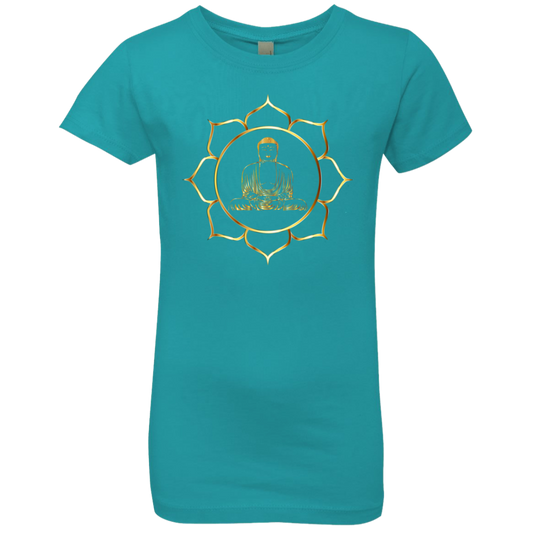 The Buddha - Girls' Princess T-Shirt CustomCat