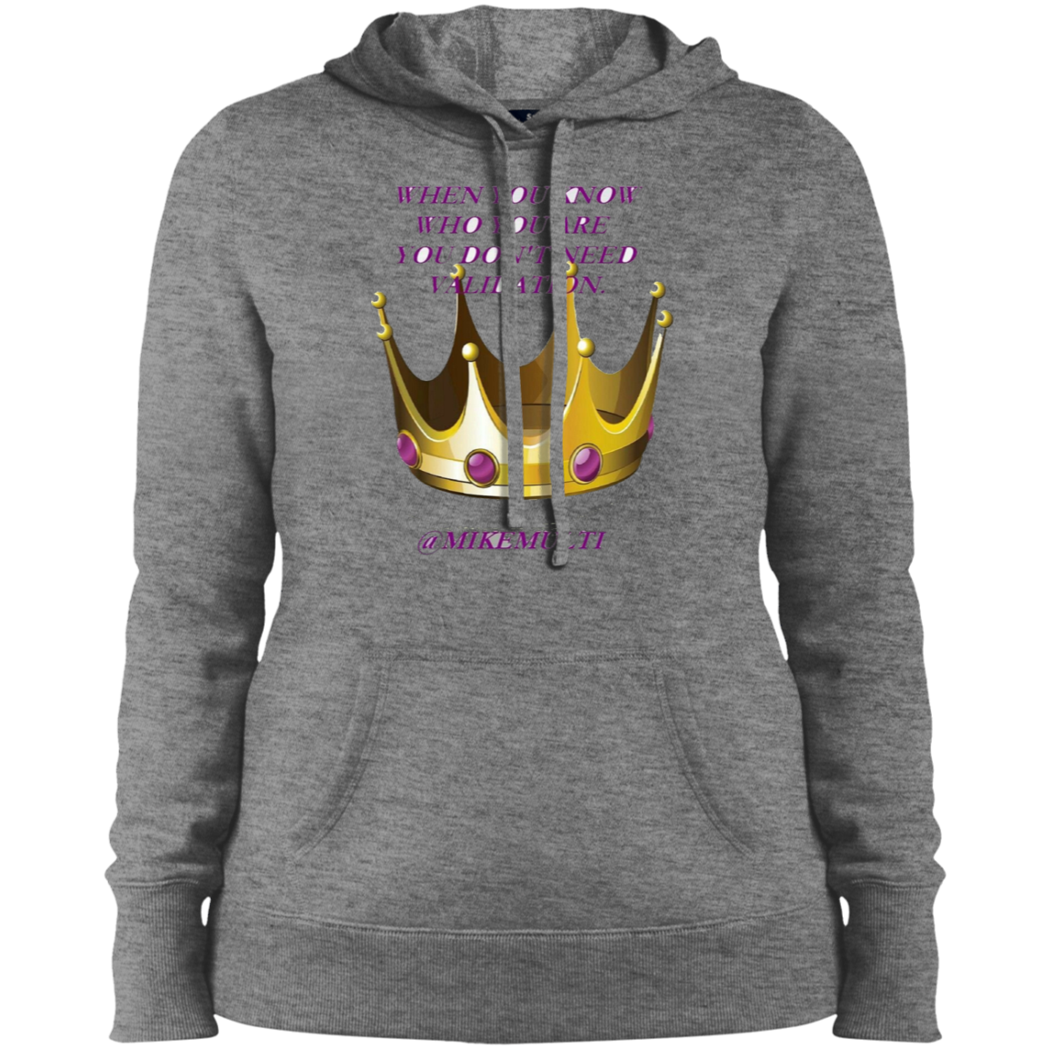 Validation - Ladies' Pullover Hooded Sweatshirt CustomCat