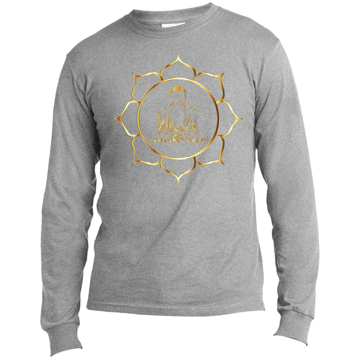 The Buddha - Men's Long Sleeve Made in the US T-Shirt CustomCat