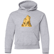 Wolf Howling - Youth Pullover Hoodie CustomCat