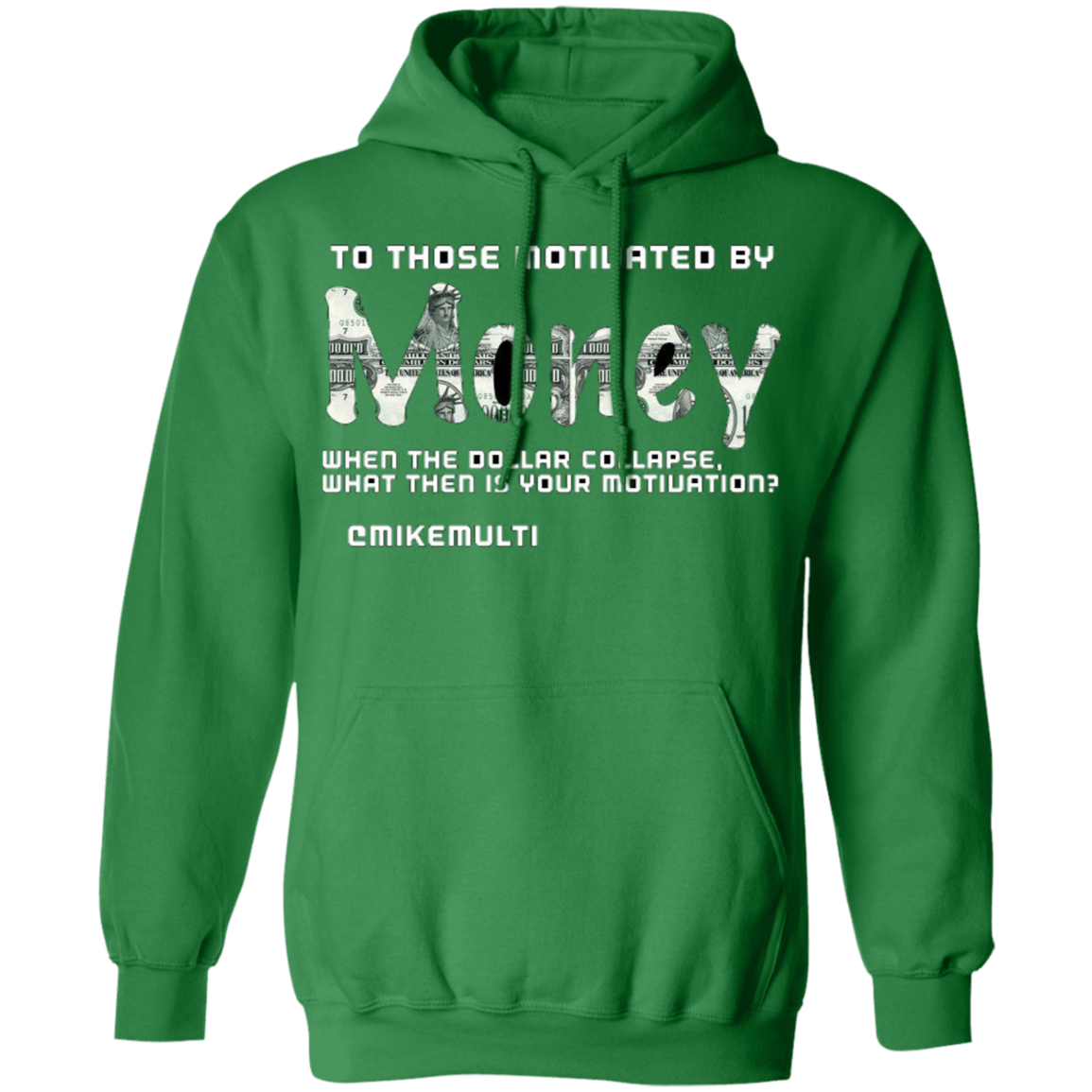 Money - Men's Pullover Hoodie CustomCat