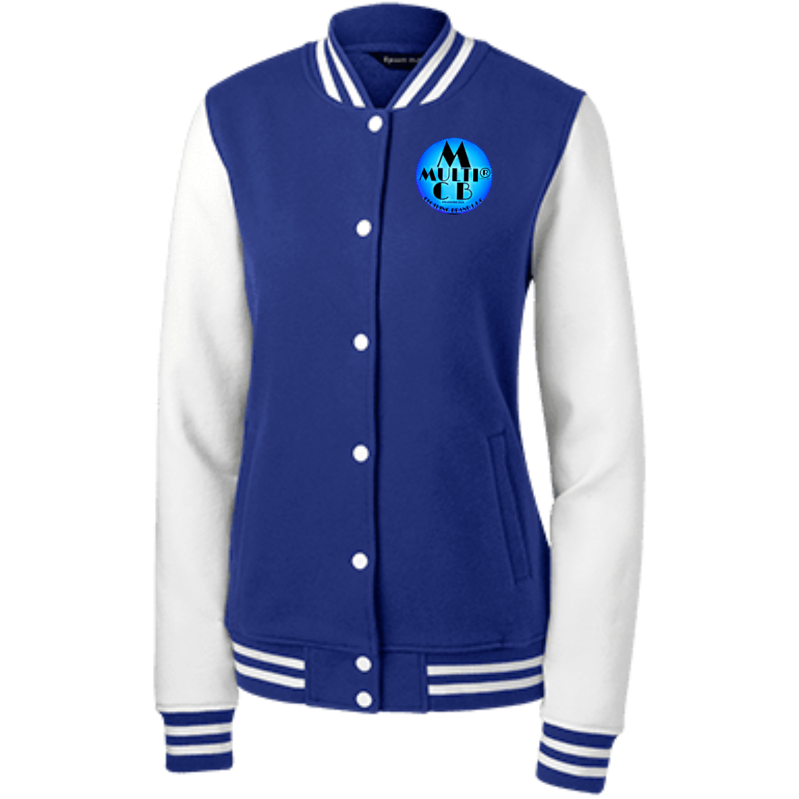 Multi Clothing Brand L.L.C - Ladies' Fleece Letterman Jacket CustomCat