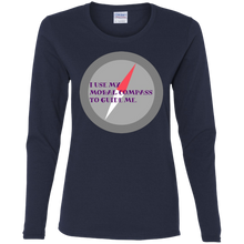 "Moral Compass" - G540L Ladies' Cotton LS T-Shirt