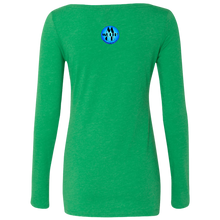 "N Lite Ten" - NL6731 Ladies' Triblend LS Scoop