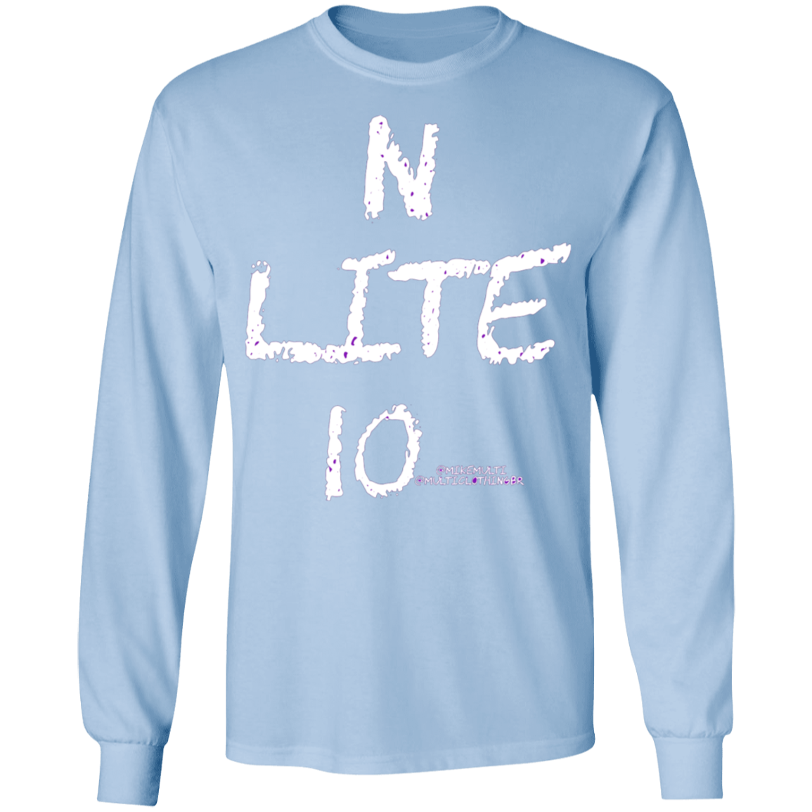 N Lite Ten - Men's LS T-Shirt 5.3 oz. CustomCat