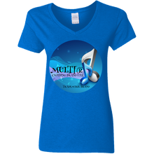 Multi Clothing Brand L.L.C - Music - Ladies' 5.3 oz. V-Neck T-Shirt CustomCat