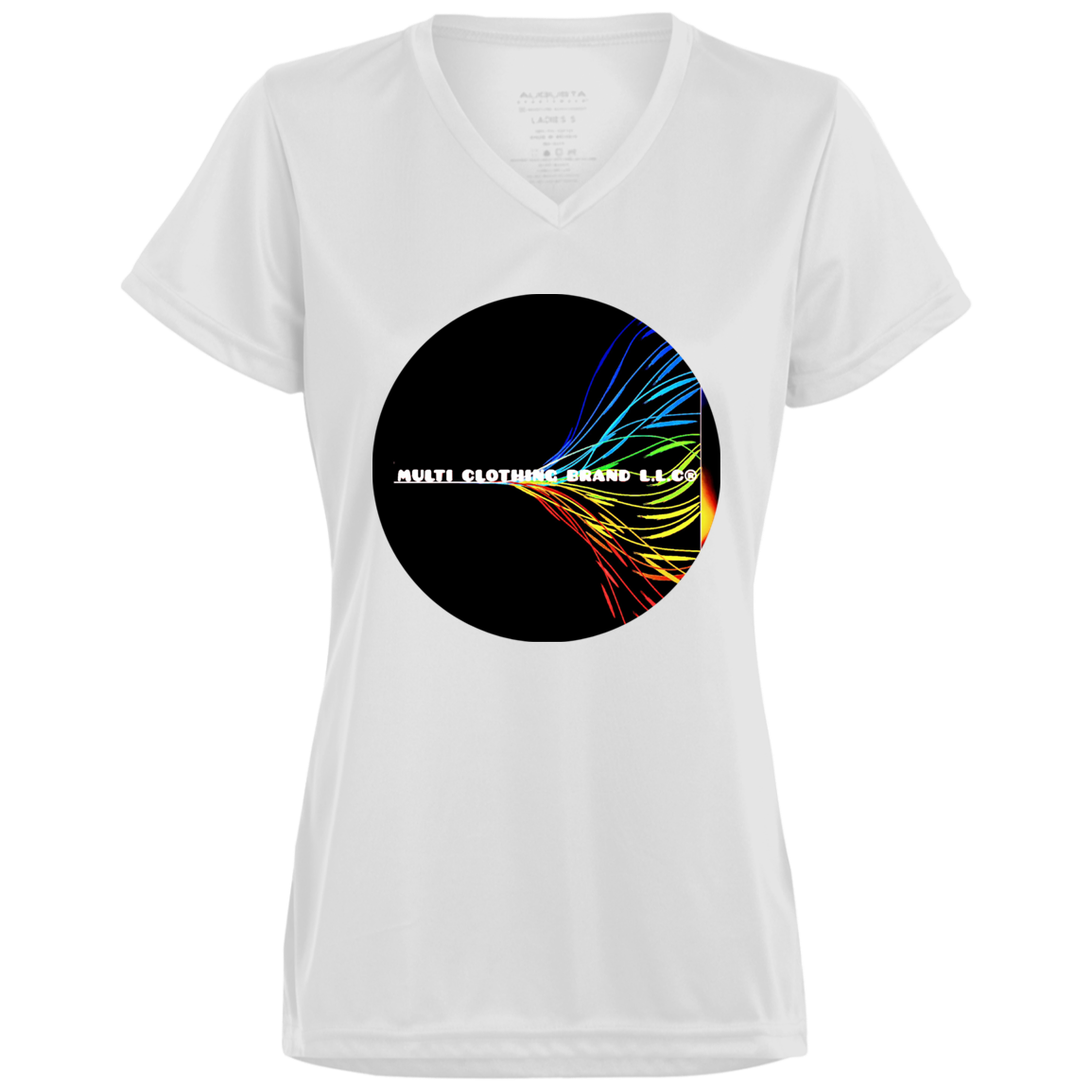 Multi Clothing Brand L.L.C - True Colors - Ladies’ Moisture-Wicking V-Neck Tee CustomCat