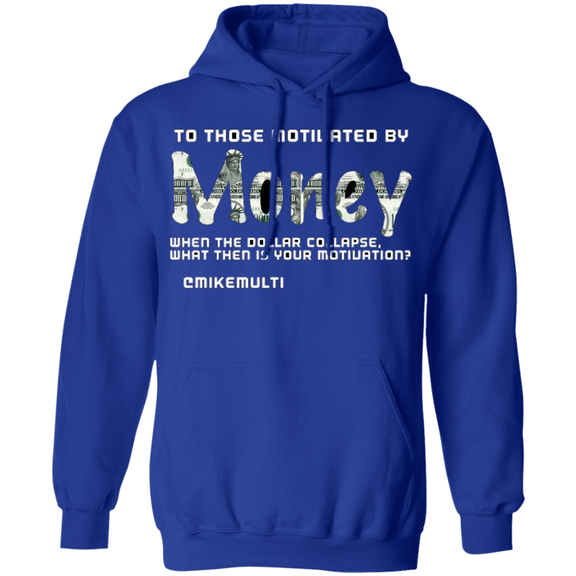 Money - Men's Pullover Hoodie CustomCat