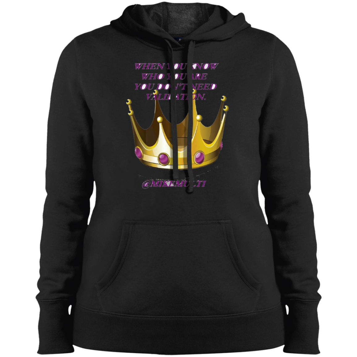 Validation - Ladies' Pullover Hooded Sweatshirt CustomCat