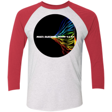 "Multi Clothing Brand L.L.C - True Colors" - Men's NL6051 Tri-Blend 3/4 Sleeve Raglan T-Shirt
