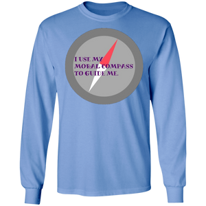 Moral Compass - Men's LS Ultra Cotton T-Shirt CustomCat