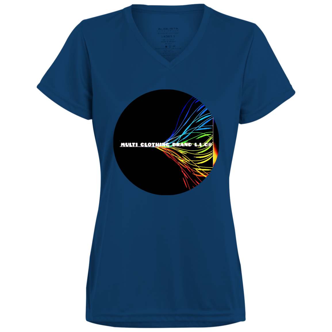 Multi Clothing Brand L.L.C - True Colors - Ladies’ Moisture-Wicking V-Neck Tee CustomCat