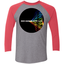 "Multi Clothing Brand L.L.C - True Colors" - Men's NL6051 Tri-Blend 3/4 Sleeve Raglan T-Shirt