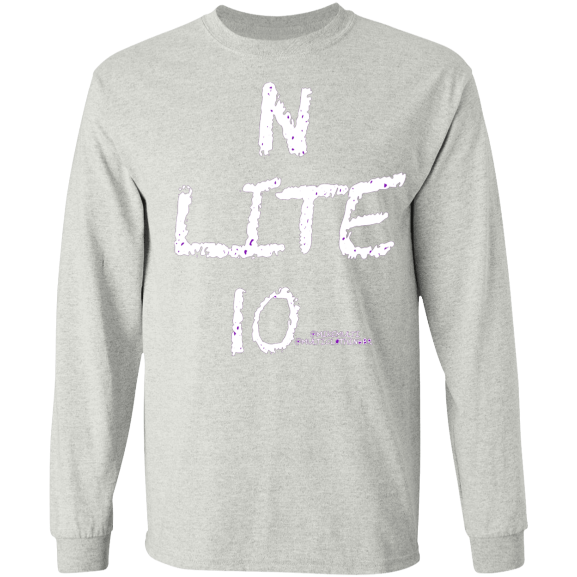 N Lite Ten - Men's LS T-Shirt 5.3 oz. CustomCat