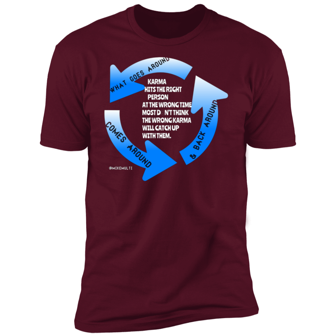 Karma - Men's Premium Short Sleeve T-Shirt CustomCat