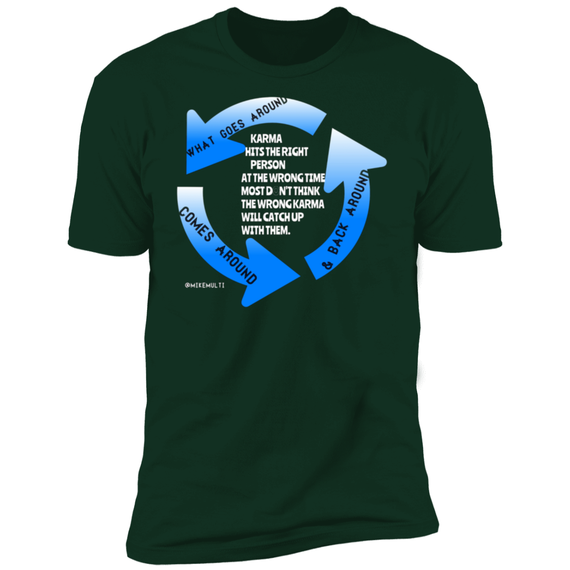 Karma - Men's Premium Short Sleeve T-Shirt CustomCat