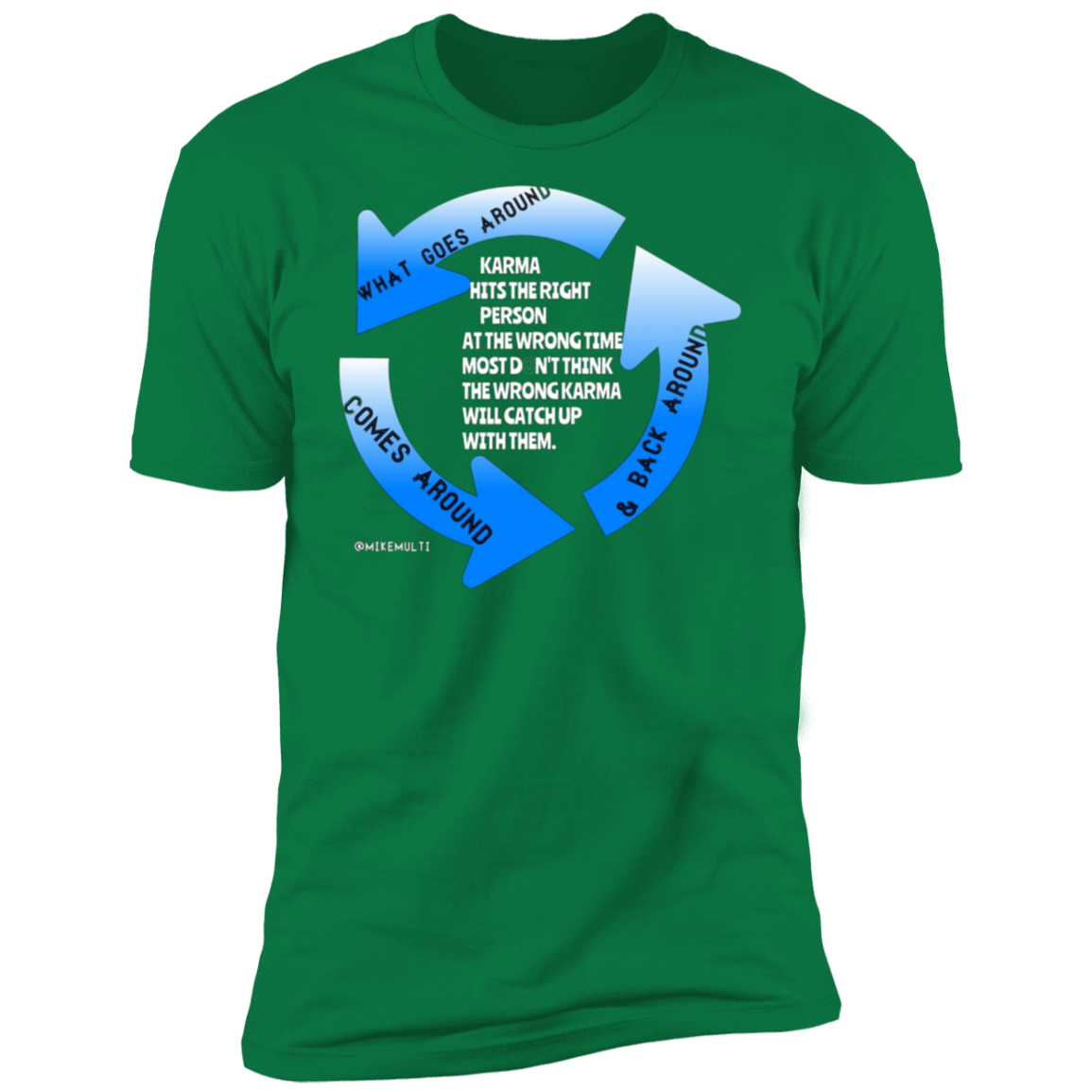 Karma - Men's Premium Short Sleeve T-Shirt CustomCat