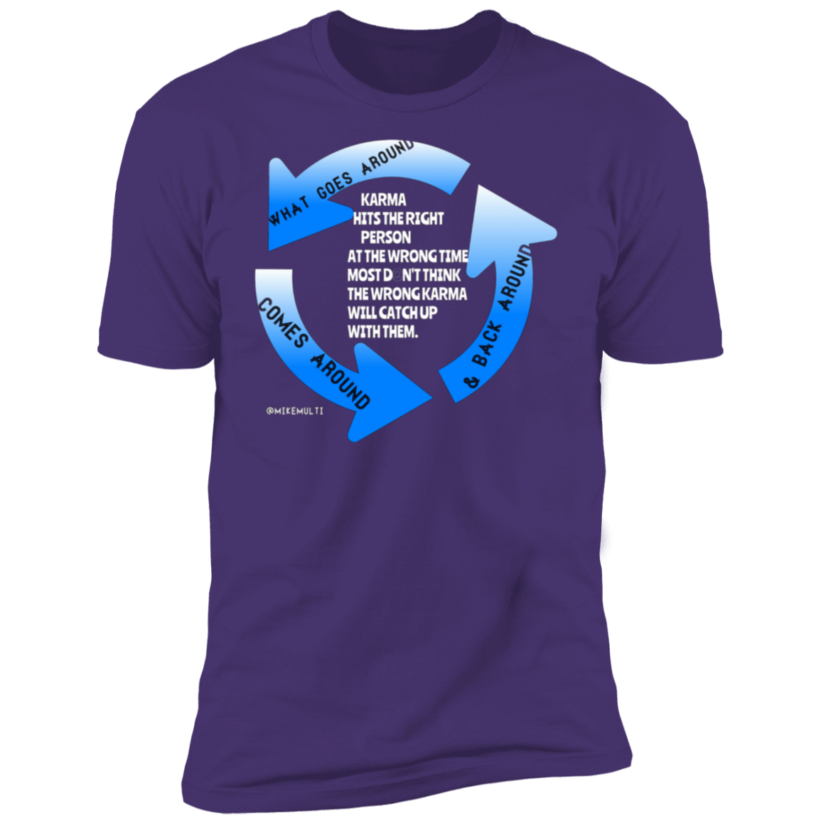 Karma - Men's Premium Short Sleeve T-Shirt CustomCat